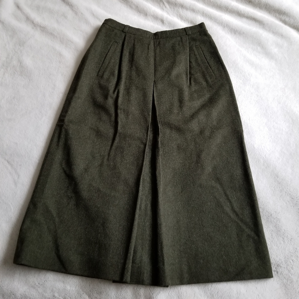 🇦🇹 SALKO Austria Alpaca Wool Blend Midi Skirt Size 8 US